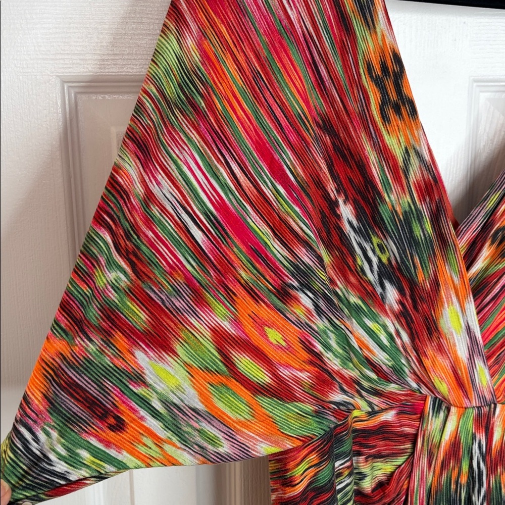 BOSTON PROPER GRECIAN INSPIRED KIMONO SLEEVE ONE SHOULDER STYLE DRESS SZ 10 - Picture 4 of 11